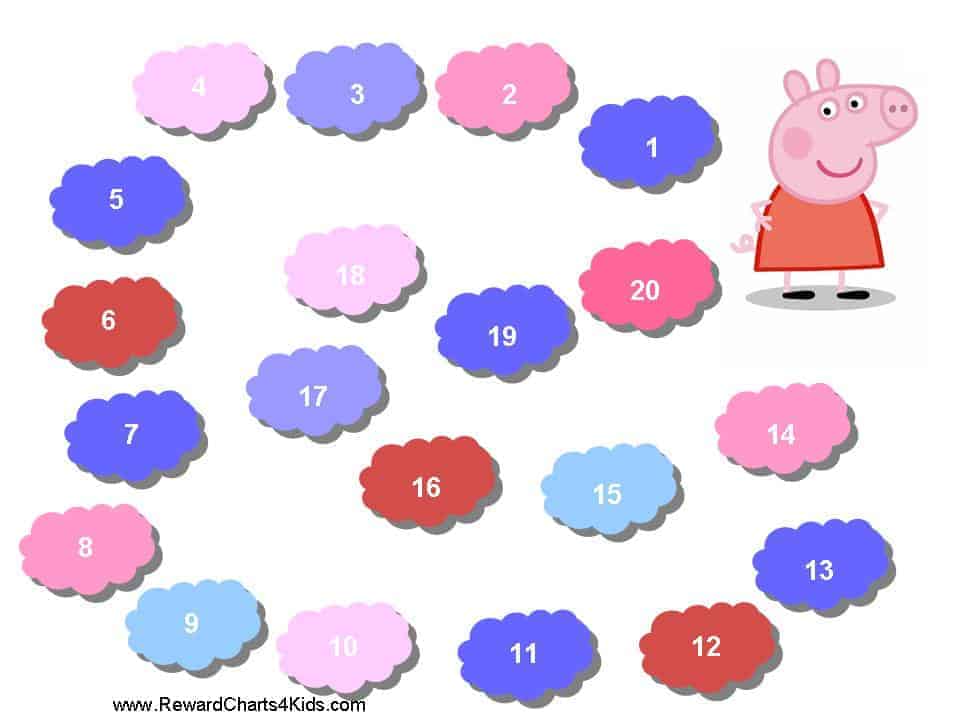 Peppa Pig Sticker Chart Free