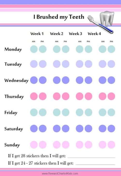 Tooth Brushing Chart Printable