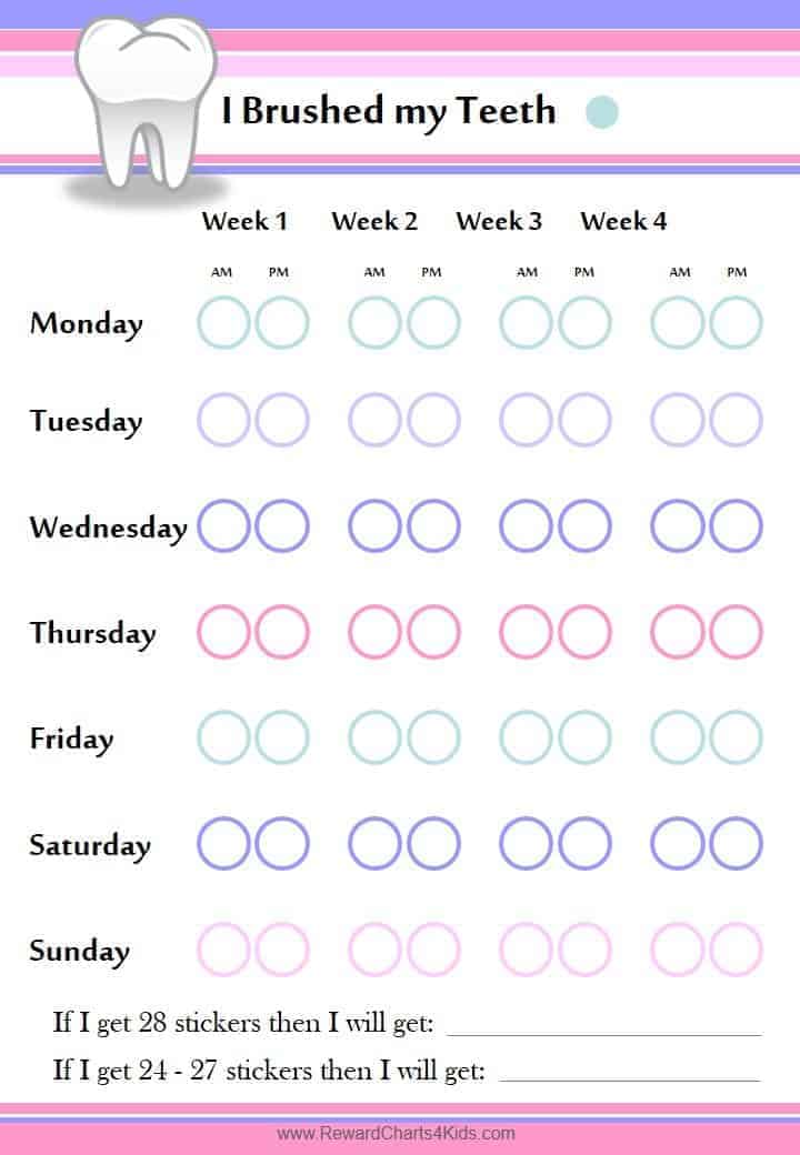 Printable Dental Tooth Chart