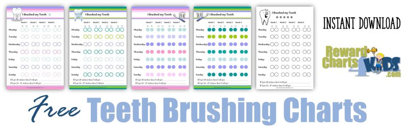 teeth brushing charts