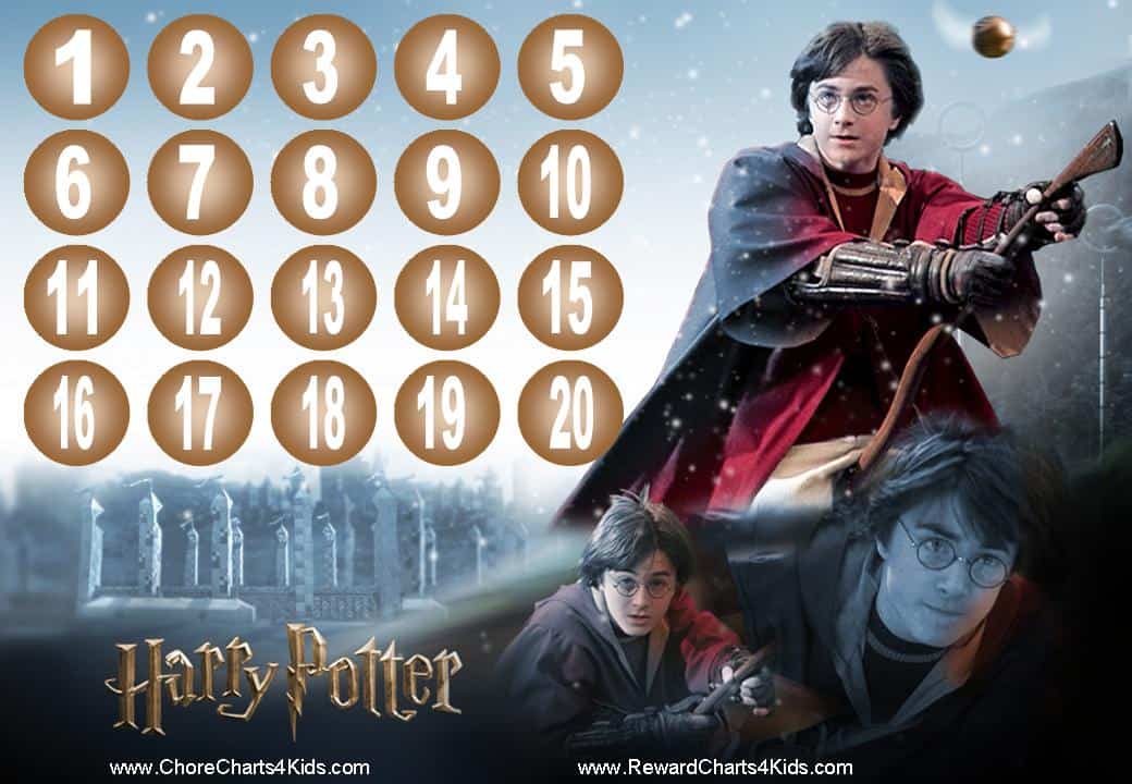 Harry Potter Sticker Chart