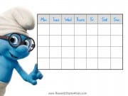 Printable Smurf Chart