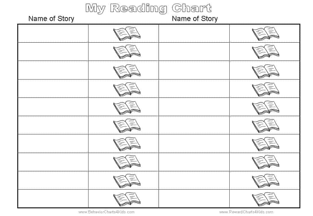 Printable Reading Chart