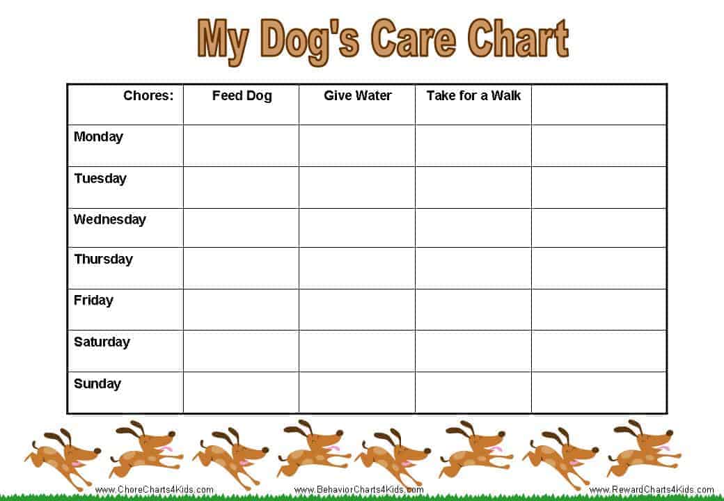 Pet Responsibility Chart