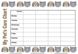 Reward Charts for Pet Care