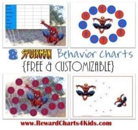 Spiderman Reward Charts