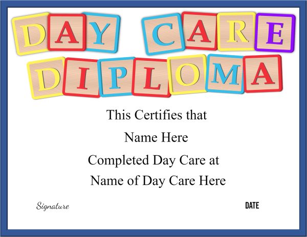 Day care diploma