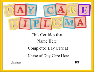 preschool certificate