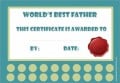 Greatest Dad certificate