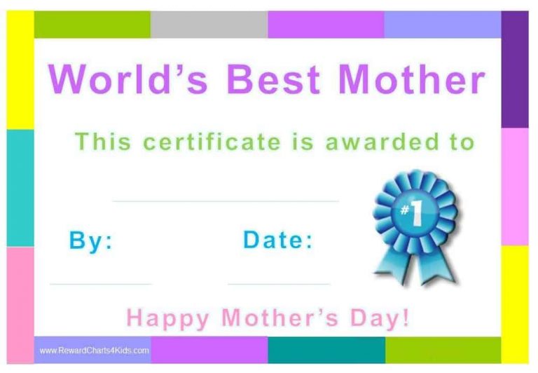 Best Mom Award Customize Online & Print at Home