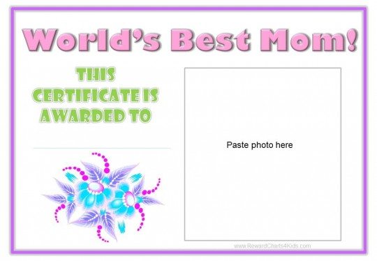 gift certificate for mom