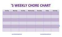 Chore Chart Template