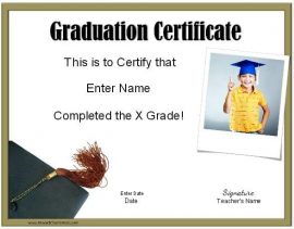 School Graduation Certificate Template