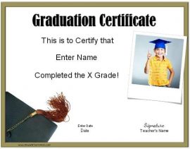 graduation certificate template