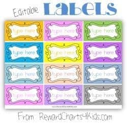 Free printable labels