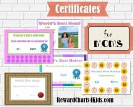 Award Certificates for Best Mom