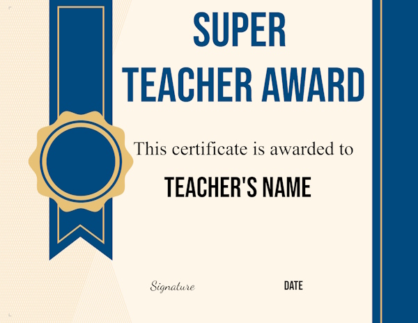 super teacher award