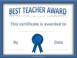 Teacher of the Year Awards
