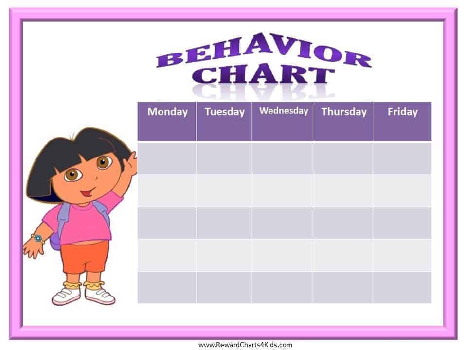 Dora Sticker Chart