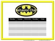 Printable Behavior Chart