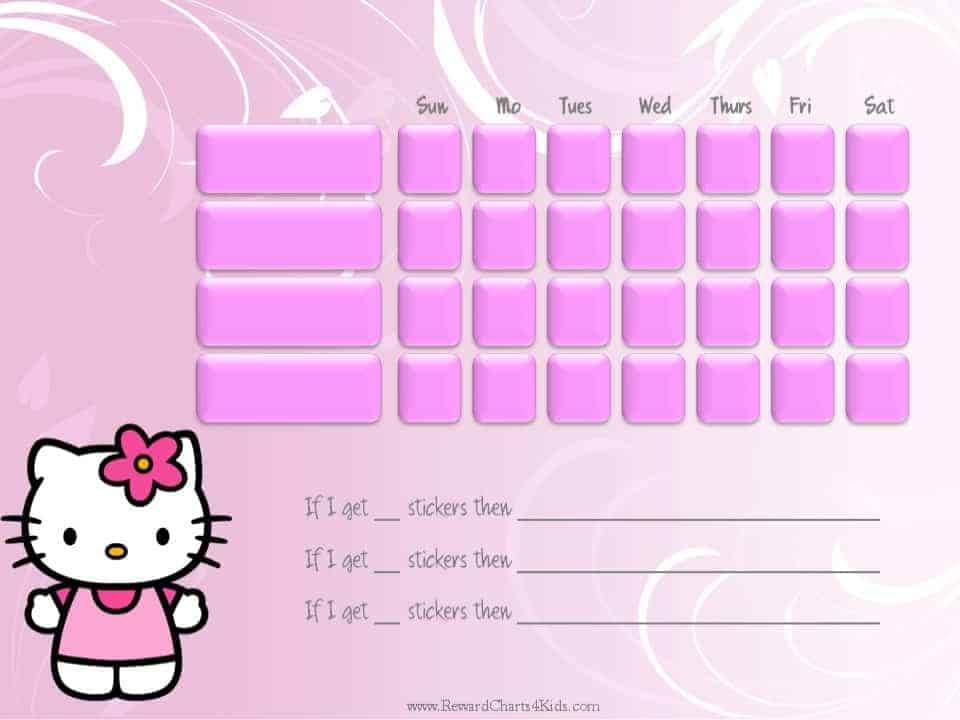 Hello Kitty Potty Training Chart