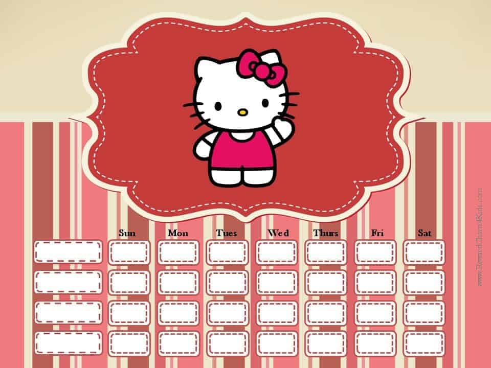 Hello Kitty Doing Chores