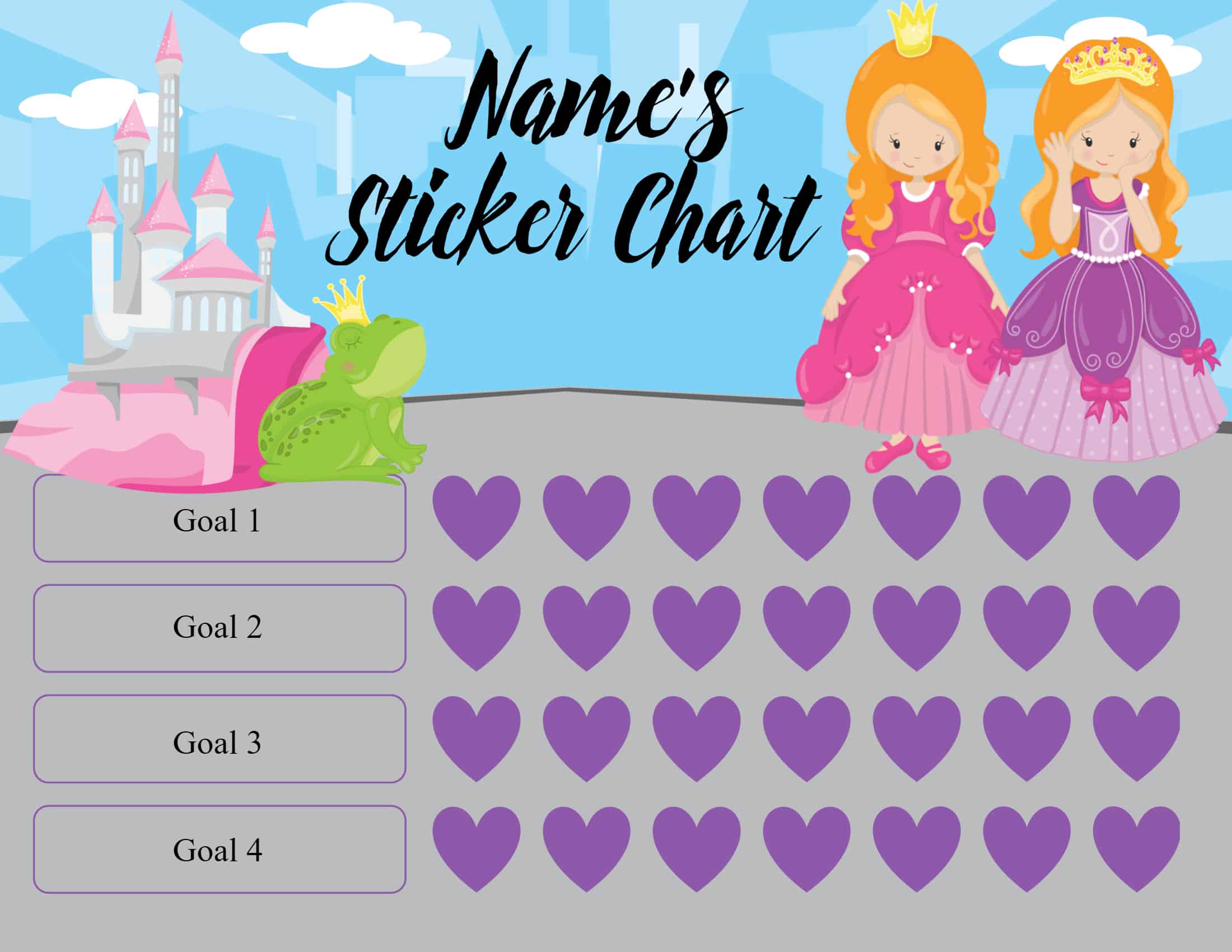 Free Printable Sticker Charts Pdf