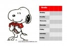 snoopy behavior chart