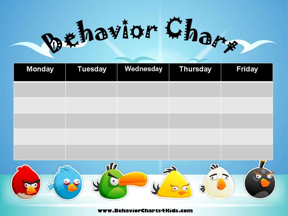 Examples Of Behavior Charts For Home