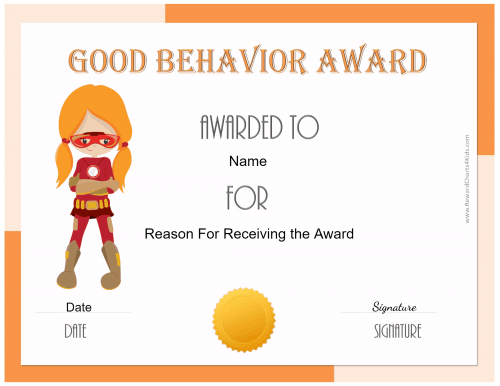 superhero award