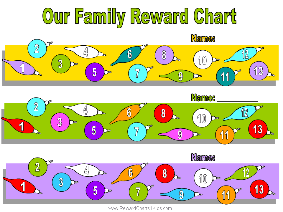 children rewards charts