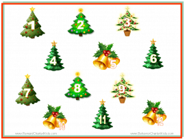 Christmas sticker chart