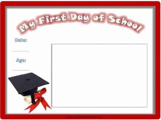 first day of school make a photo book