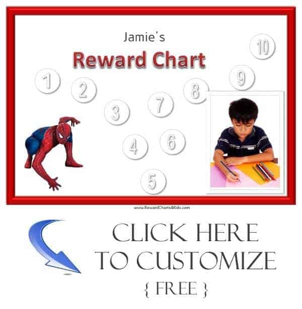 Spiderman sticker chart