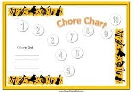 Free chore chart