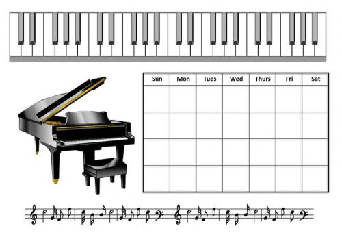 Piano behavior chart
