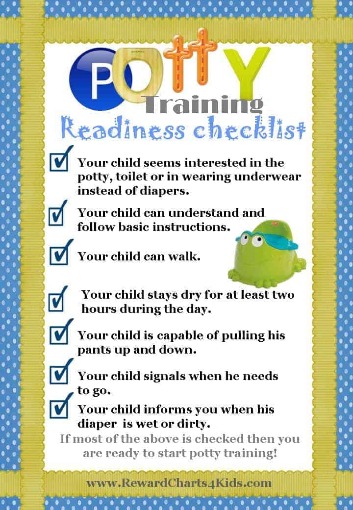 When to start potty training  List of readiness signs with an online test