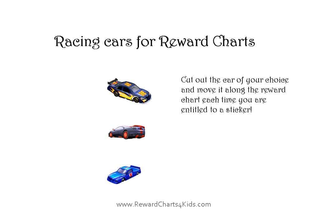 Race Track Reward Chart Printable