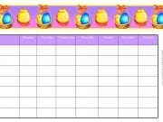 printable chore chart with Easter Eggs