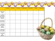 Easter toilet training chart