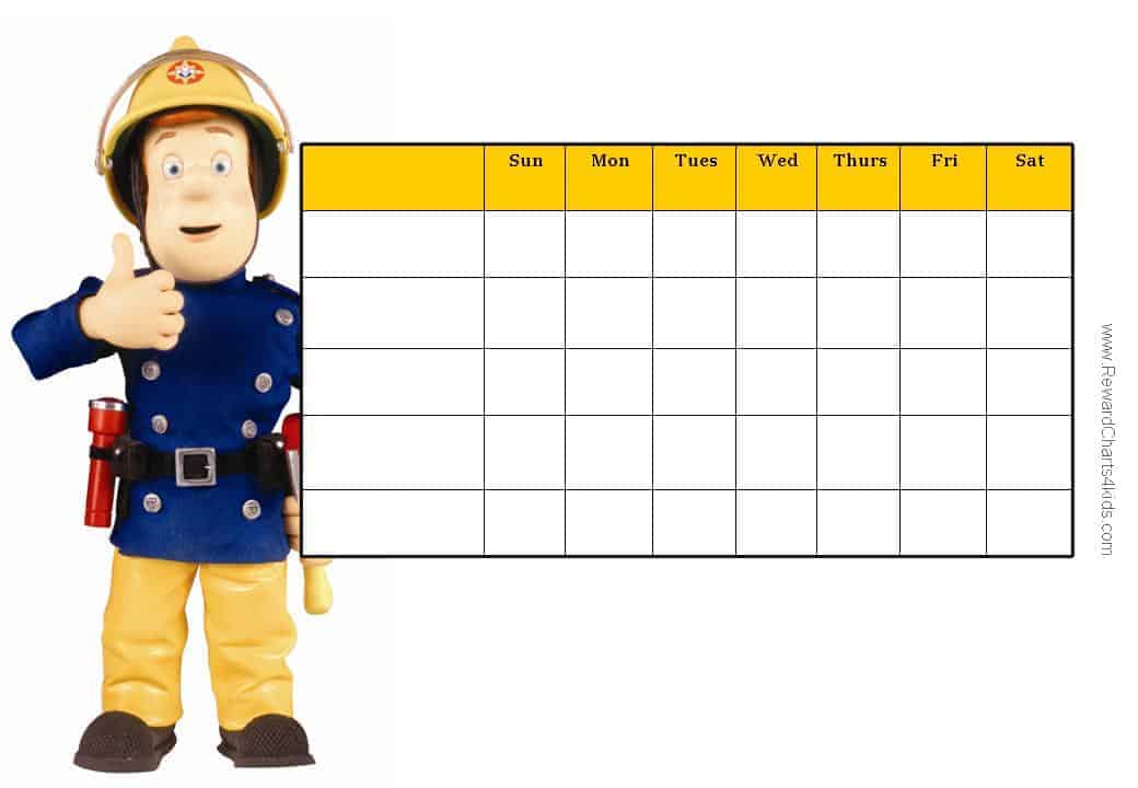 Behavior Chart For 3 Year Old Boy