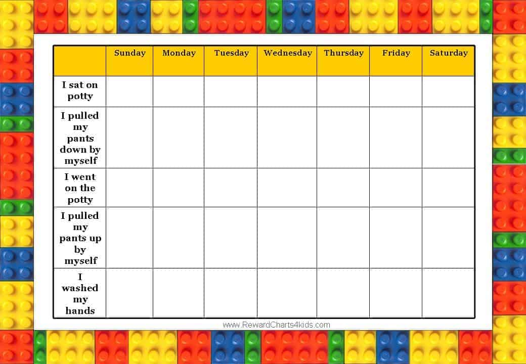 Editable Sticker Chart