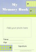 Memory Book Cover with a photo