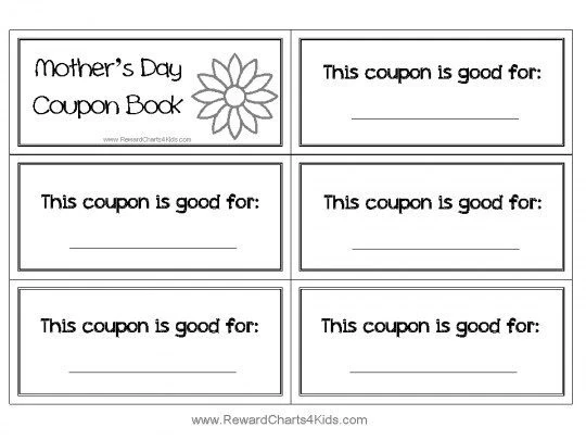 coupon booklet for mom
