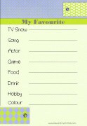 Your favourite things (British spelling)