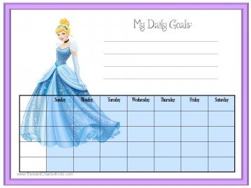 cinderella behavior chart