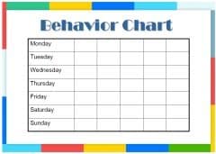 Behavior Sticker Chart For 4 Year Old