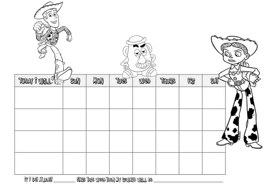 Sticker Chart Template For Behavior