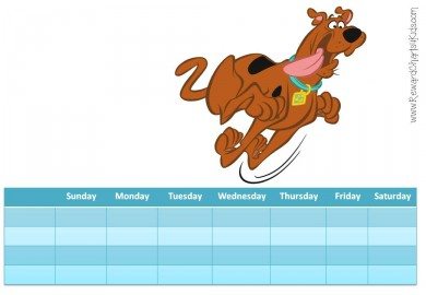 Weekly chart to improve behavior