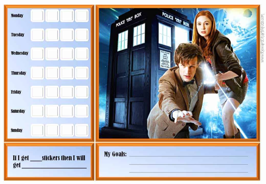 potty chart printable Doctor Charts Behavior Who